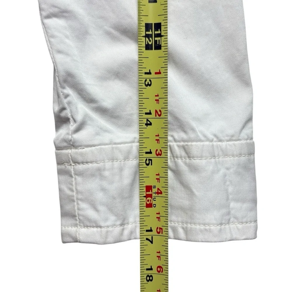 NILI LOTAN Cropped Cotton Ira Jacket Size 2 PFD Condensed 3/4 Sleeve Eggshell - Picture 10 of 13